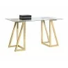 Sunpan Atkinson Desk - Angled with Decor - Sunpan Atkinson Desk - Angled with Decor