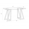 Sunpan Atkinson Desk - Dimensions