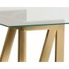 Sunpan Atkinson Desk - Glass Edge