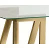 Sunpan Atkinson Desk - Glass Edge - Sunpan Atkinson Desk - Glass Edge