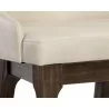 Kace Barstool - Bravo Cream - Seat Close-up - Kace Barstool - Bravo Cream - Seat Close-up