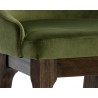 Kace Counter Stool - Leo Olive - Seat Foak Close-up