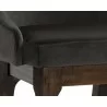 Kace Barstool - Leo Shale Grey - Seat Close-up - Kace Barstool - Leo Shale Grey - Seat Close-up