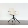 Cassius Swivel Dining Armchair - Dillon Cream - Lifestyle - Cassius Swivel Dining Armchair - Dillon Cream - Lifestyle