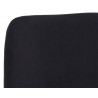 Cassius Swivel Dining Armchair - Abbington Black / Bravo Black - Seat Back Close-up