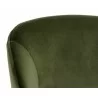 Monae Counter Stool - Moss Green - Seat Back Close-up - Monae Counter Stool - Moss Green - Seat Back Close-up