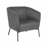  Sunpan Klein Lounge Chair - Zenith Graphite Grey - Angled -  Sunpan Klein Lounge Chair - Zenith Graphite Grey - Angled