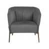  Sunpan Klein Lounge Chair - Zenith Graphite Grey - Front