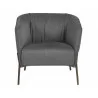  Sunpan Klein Lounge Chair - Zenith Graphite Grey - Front -  Sunpan Klein Lounge Chair - Zenith Graphite Grey - Front