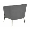  Sunpan Klein Lounge Chair - Zenith Graphite Grey - Back Angle -  Sunpan Klein Lounge Chair - Zenith Graphite Grey - Back Angle