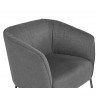  Sunpan Klein Lounge Chair - Zenith Graphite Grey - Top Angle