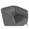  Sunpan Klein Lounge Chair - Zenith Graphite Grey - Top Angle -  Sunpan Klein Lounge Chair - Zenith Graphite Grey - Top Angle