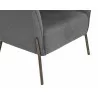  Sunpan Klein Lounge Chair - Zenith Graphite Grey - Leg Close-Up -  Sunpan Klein Lounge Chair - Zenith Graphite Grey - Leg Close-Up