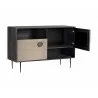 Sunpan Basque Sideboard - Cabinet with Opened Doors - Sunpan Basque Sideboard - Cabinet with Opened Doors