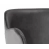 Owen Office Chair - Town Grey / Roman Grey - Seat Back Close-up - Owen Office Chair - Town Grey / Roman Grey - Seat Back Close-up