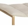 Faye Counter Stool - Bravo Cream - Seat Close-up - Faye Counter Stool - Bravo Cream - Seat Close-up