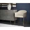 Sunpan Kylin Dining Armchair - Dillon Cream and Bravo Ash -  - Sunpan Kylin Dining Armchair - Dillon Cream and Bravo Ash - 