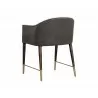 Sunpan Kylin Dining Armchair - Dillon Cream and Bravo Ash - Back Angle - Sunpan Kylin Dining Armchair - Dillon Cream and Bravo Ash - Back Angle