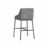 Dalary Barstool - Bravo Metal / Polo Club Stone - Back Angle - Dalary Barstool - Bravo Metal / Polo Club Stone - Back Angle