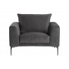 Virgo Armchair - Polo Club Kohl Grey - Front View