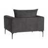 Virgo Armchair - Polo Club Kohl Grey - Back Angle