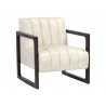 Sunpan Joaquin Lounge Chair In Bravo Cream - Angled View