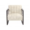 Sunpan Joaquin Lounge Chair In Bravo Cream - Front