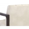 Sunpan Joaquin Lounge Chair In Bravo Cream - Back Angle Close-Up