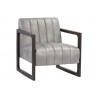 Sunpan Joaquin Lounge Chair In Bravo Metal - Angled View