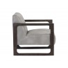 Sunpan Joaquin Lounge Chair In Bravo Metal - Side Angle