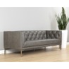 Westin Sofa - Vintage Steel Grey Leather - Angled Lifestyle