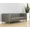 Westin Sofa - Vintage Steel Grey Leather - Angled Lifestyle - Westin Sofa - Vintage Steel Grey Leather - Angled Lifestyle