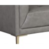 Westin Sofa - Vintage Steel Grey Leather - Leg Close-Up