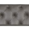 Westin Sofa - Vintage Steel Grey Leather - Seat Close-Up
