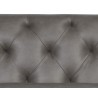 Westin Sofa - Vintage Steel Grey Leather - Seat Close-Up