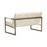 Sunpan Monde 2 Seater Lounge Chair - Bravo Cream - Back Angle
