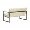 Sunpan Monde 2 Seater Lounge Chair - Bravo Cream - Back Angle - Sunpan Monde 2 Seater Lounge Chair - Bravo Cream - Back Angle