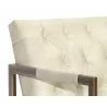 Sunpan Monde 2 Seater Lounge Chair - Bravo Cream - Chair Arm Close-Up - Sunpan Monde 2 Seater Lounge Chair - Bravo Cream - Chair Arm Close-Up
