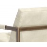 Sunpan Monde 2 Seater Lounge Chair - Bravo Cream - Back Angle Close-Up