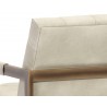 Sunpan Monde Armchair - Bravo Cream - Seat Back Close-Up