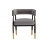 Sunpan Callem Dining Armchair In Antonio Charcoal - Front