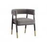 Sunpan Callem Dining Armchair - Front Side Angle
