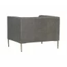 Westin Armchair - Vintage Steel Grey Leather - Back Angle - Westin Armchair - Vintage Steel Grey Leather - Back Angle