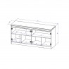 Manhattan Comfort Viennese 62.99 in. 6-Shelf Buffet Cabinet