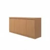 Manhattan Comfort Viennese 62.99 in. 6-Shelf Buffet Cabinet in Maple Cream Side - Manhattan Comfort Viennese 62.99 in. 6-Shelf Buffet Cabinet in Maple Cream Side