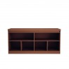 Manhattan Comfort Viennese 62.99 in. 6-Shelf Buffet Cabinet in Maple Cream Open