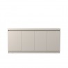 Viennese 62.99 in. 6- Shelf Buffet Cabinet in Off White - Front