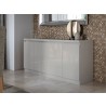 Manhattan Comfort Viennese 62.99 in. 6-Shelf Buffet Cabinet in Off White