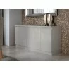 Manhattan Comfort Viennese 62.99 in. 6-Shelf Buffet Cabinet in Off White - Manhattan Comfort Viennese 62.99 in. 6-Shelf Buffet Cabinet in Off White