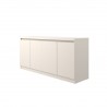 Manhattan Comfort Viennese 62.99 in. 6-Shelf Buffet Cabinet in Off White Side
